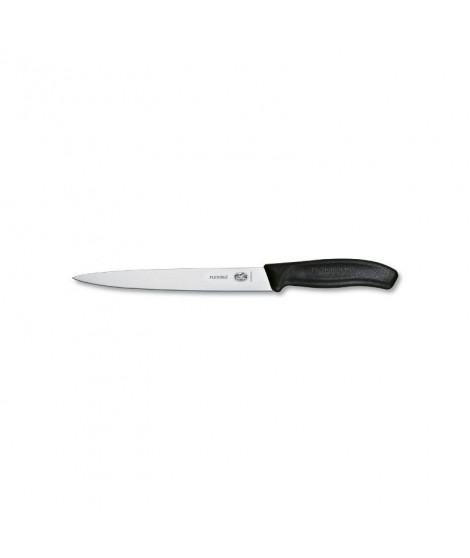 Couteau pour filet de sole noir 20 cm lame flexible Victorinox