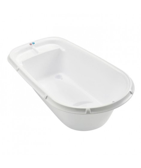 THERMOBABY Baignoire Luxe avec Bouchon de Vidange Blanc Muguet