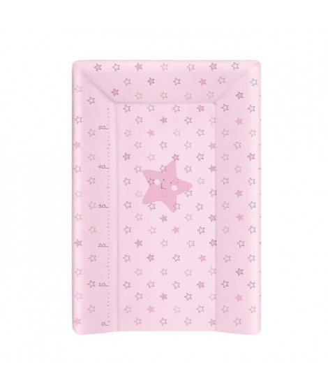 BABYCALIN Matelas a Langer Luxe 50 x 70 cm Etoile Rose Toise Imprimée