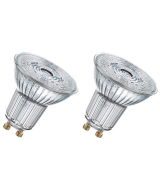 OSRAM Lot de 2 Ampoules spot LED PAR16 GU10 4,3 W équivalent a 50 W blanc froid
