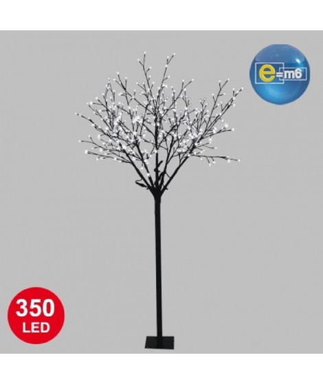 Arbre de Noël cerisier 350 LED 210 cm blanche
